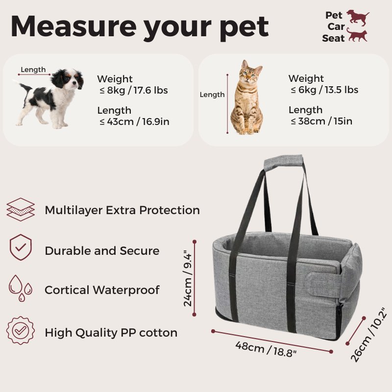 PetPorter Cozy Car Seat for Pets